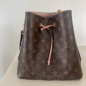 LOUIS VUITTON NEO NOE PINK SUEDE